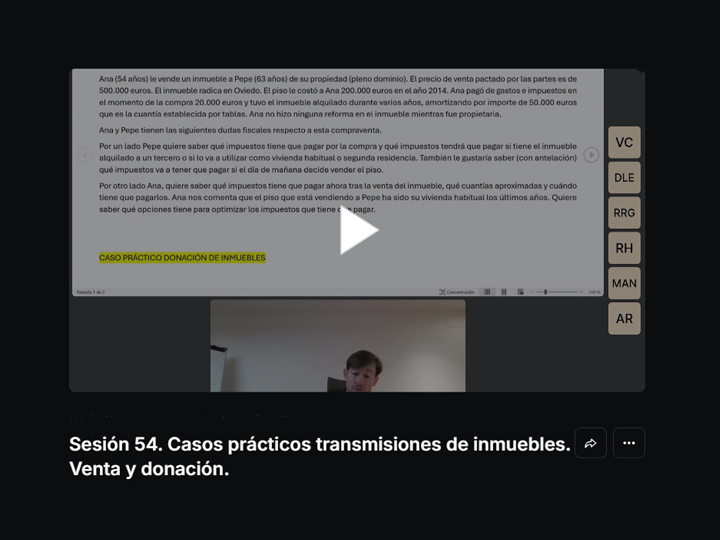 Clase en directo de la comunidad